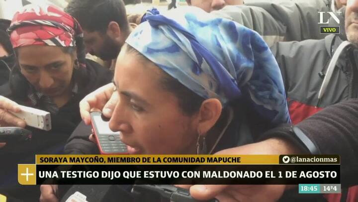 Soraya Maycoño, miembro de la comunidad Mapuche, declaró en la causa por Maldonado