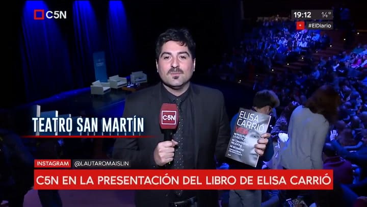 Carrió se cruzó con un periodista de C5N por el precio del dólar - Fuente: C5N