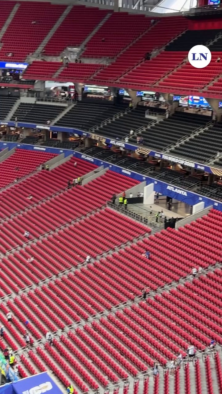 Así está el Mercedes-Benz Stadium a tres horas de la semifinal