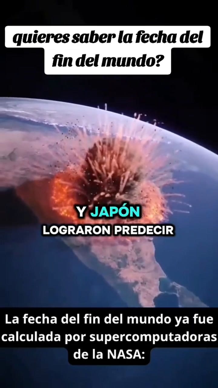 Se conoció cuando será el fin de la humanidad