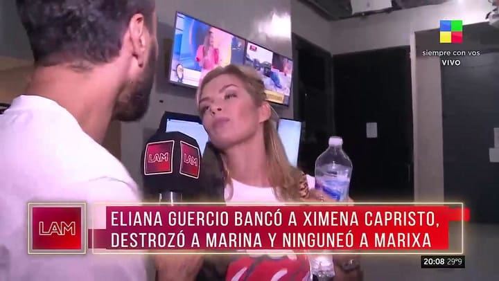 En LAM, Eliana Guercio habló del Patinando por un sueño y apuntó contra Marixa Balli