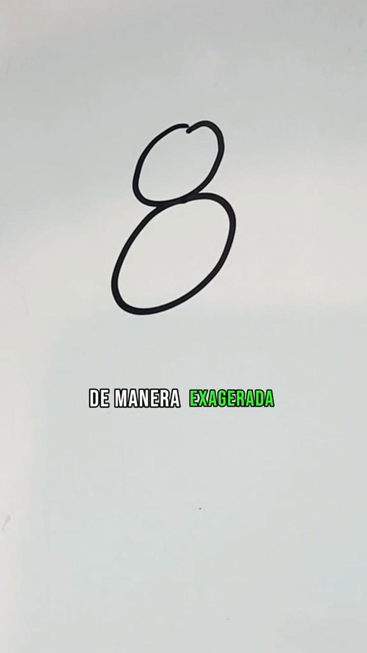 Qué significa escribir el número ocho con dos círculos