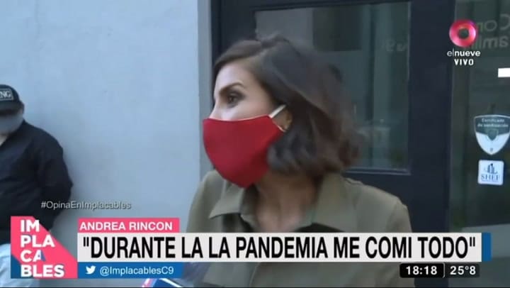 Andrea Rincón habló de las internas de MasterChef - Fuente: elnueve