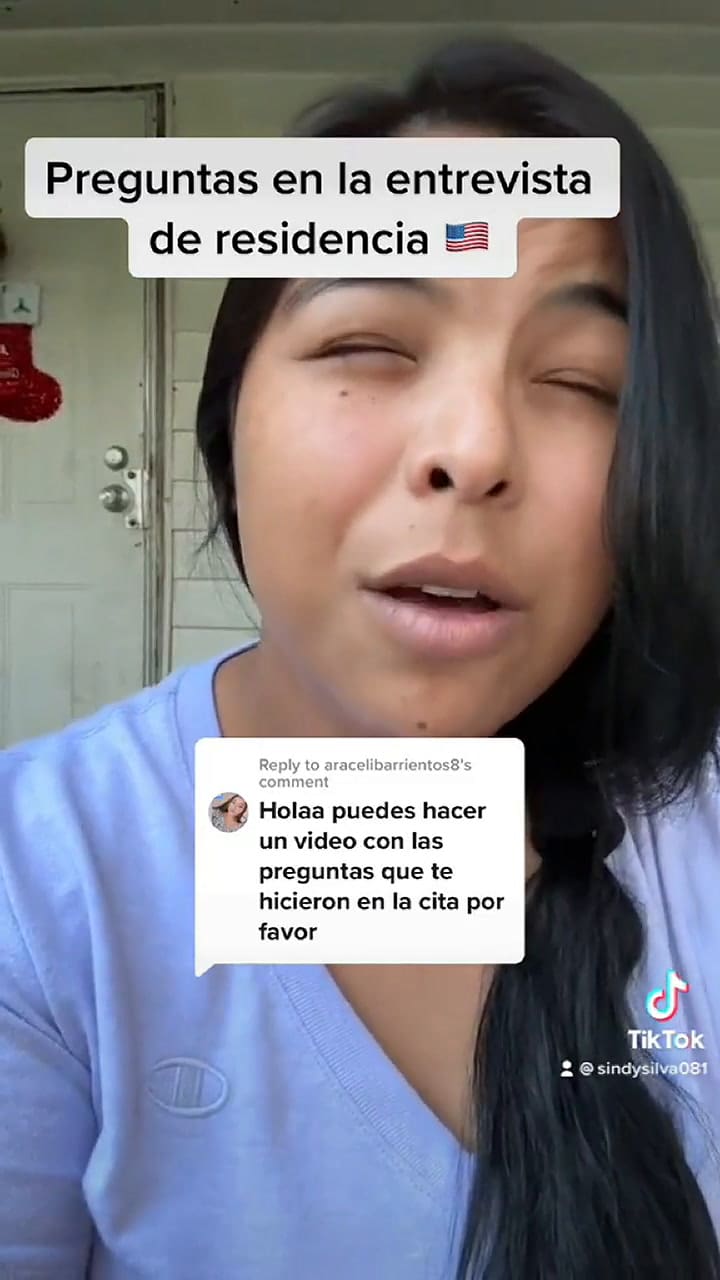 La tiktoker consiguió su visa de residencia por primera vez