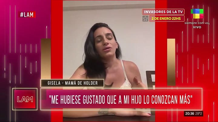 La mamá de Holder opinó sobre la relación amorosa de su hijo con Paula