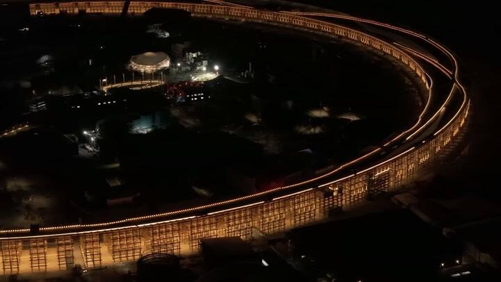 Construyeron el Gran Anillo, la estructura de madera más grande del mundo