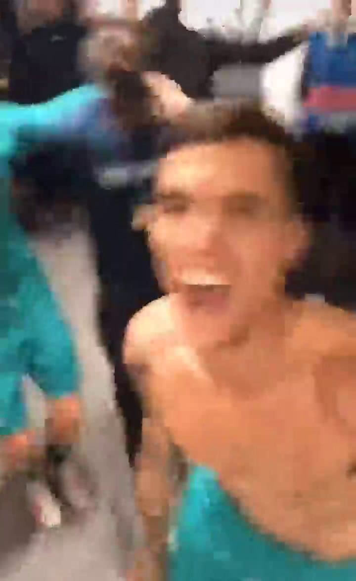 El festejo de Erik Lamela - Fuente Instagram