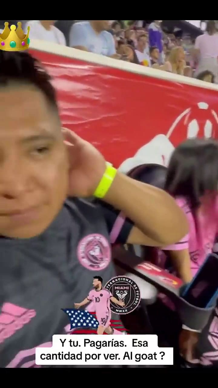 Pagó US$9000 para llevar a su familia a ver a Lionel Messi en Inter Miami y lo que hizo su hijo meno