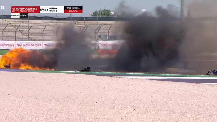 El accidente en el GT World Challenge en Misano, Italia
