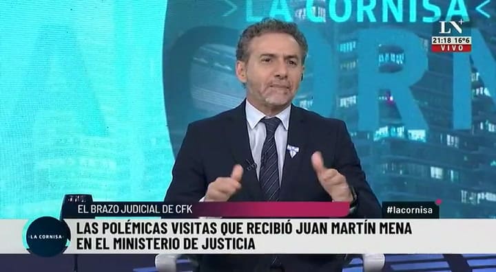 Las polémicas visitas que recibió Mena en el Ministerio de Justicia