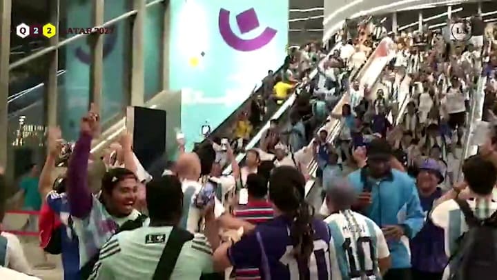Locura Argentina en la previa del partido