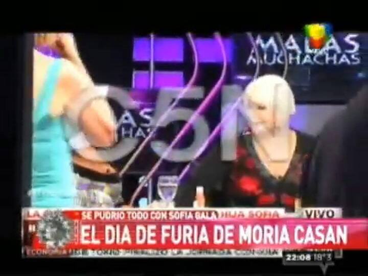 Así fue la pelea entre Moria Casán y Sofía Gala que quedó registrada en vivo