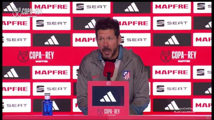La carcajada que lanzó Diego Simeone al referirse al partido contra el Real Madrid
