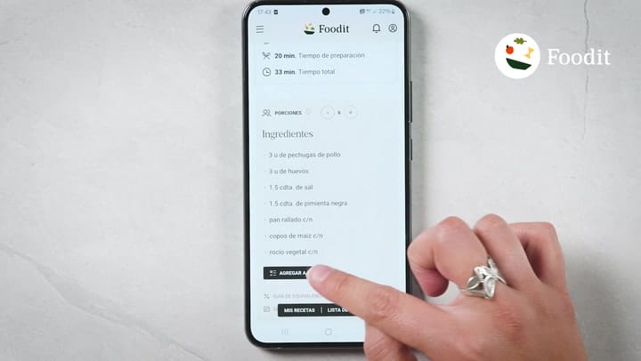 Funcionalidades para cocinar con Foodit