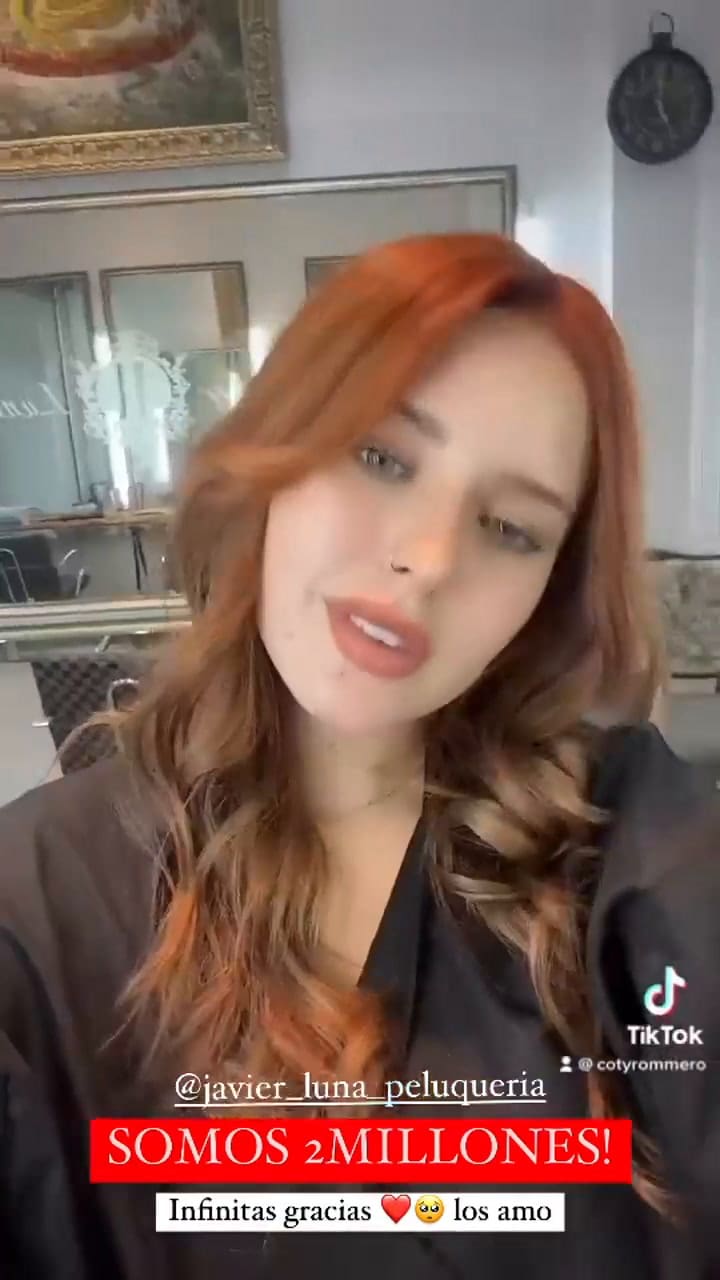 El festejo de Coty tras llegar a 2 millones de seguidores en Instagram