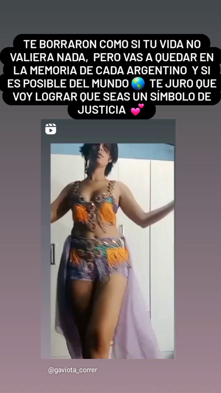 El video que Gloria Romero difundió en las redes, antes de la marcha por Cecilia Strzyzowski