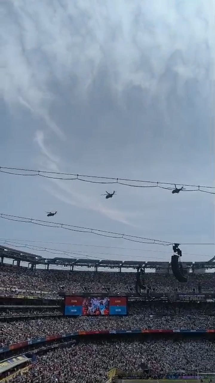 La llegada de Donald Trump al estadio