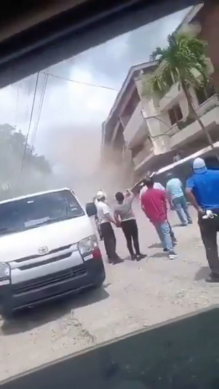 Más imágenes del derrumbe del Hotel Dos Continentes