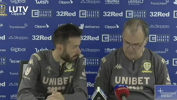 Conferencia de prensa de Bielsa - Fuente: Periscope