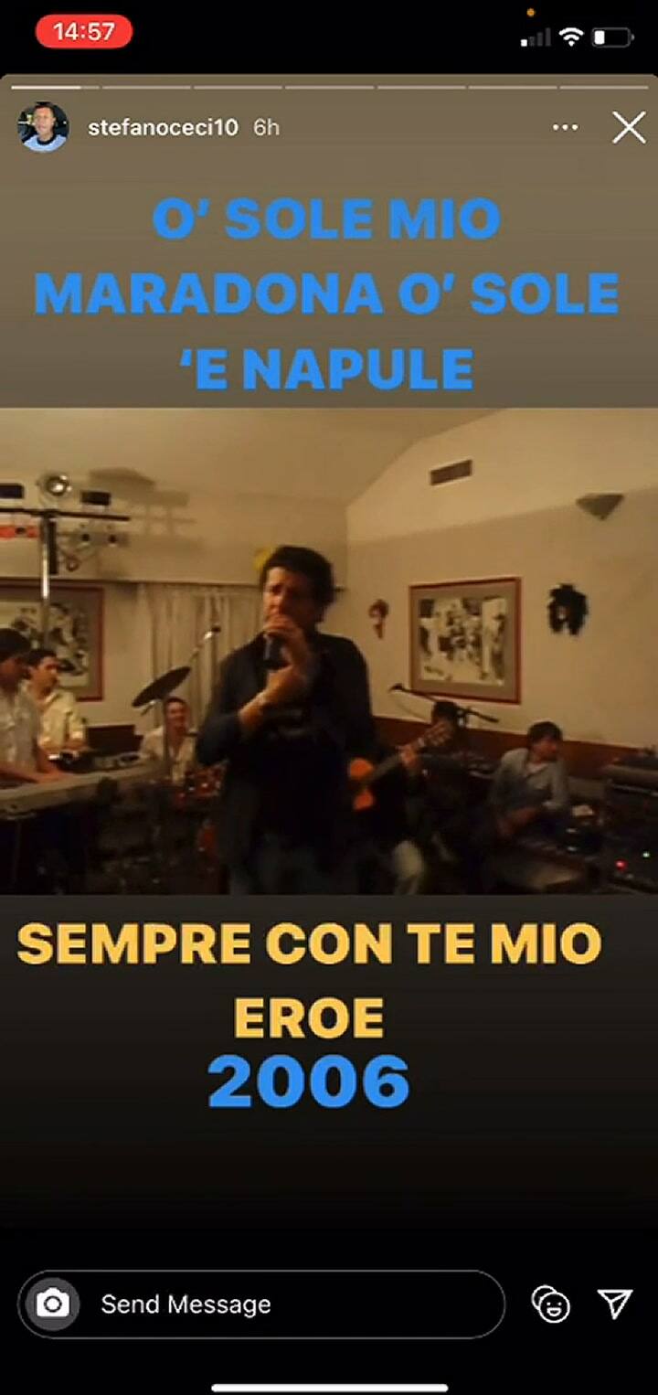 La noche que Diego Maradona cantó “O’ sole mio”