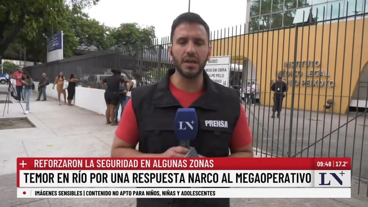 Temor en Rio por una respuesta narco al megaoperativo