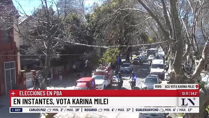 Asi fue el momento de la votacion de Karina Milei