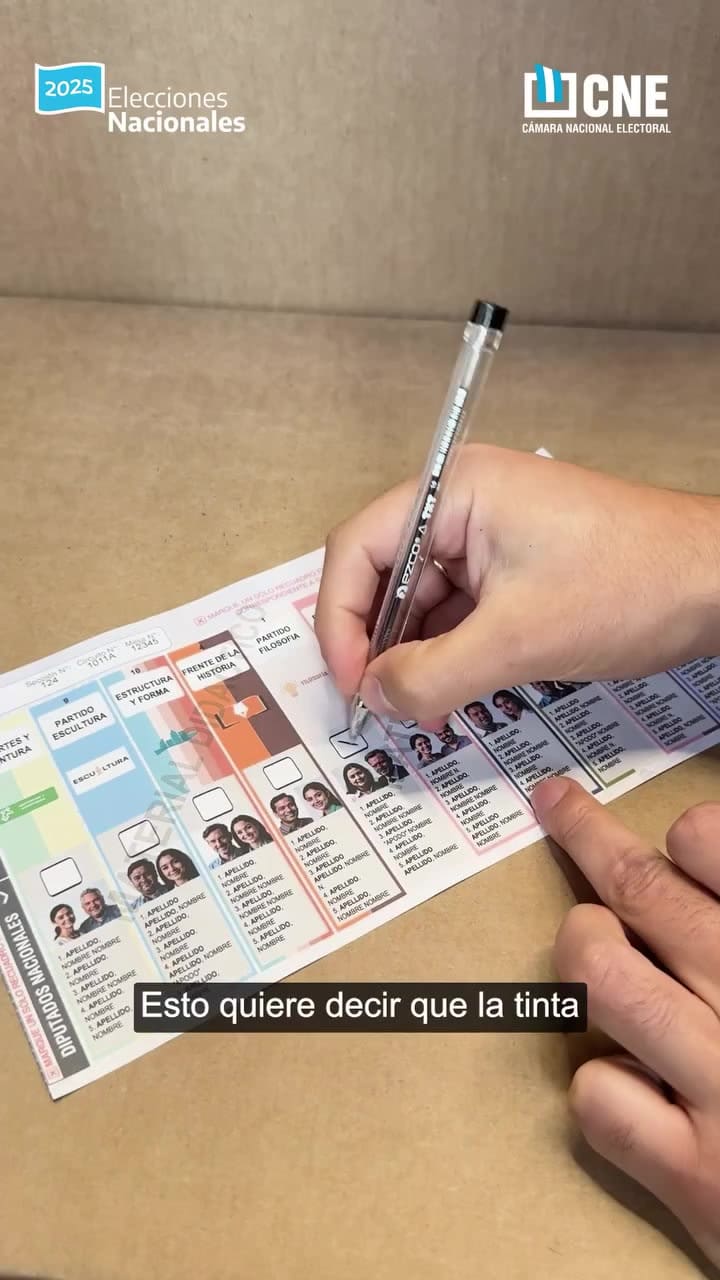 ¿Cómo se vota en las elecciones legislativas nacionales 2025?