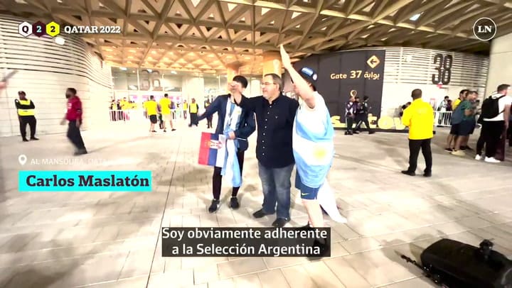 El argentino que busca romper un récord y ser el que más partidos vio en un Mundial. Video: @mboela