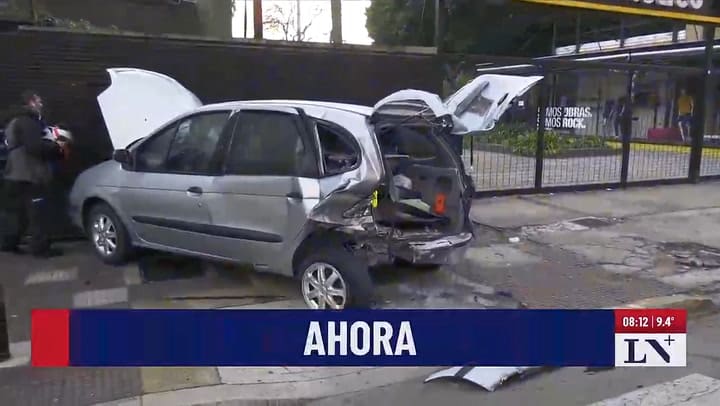 Violento choque en avenida Libertador