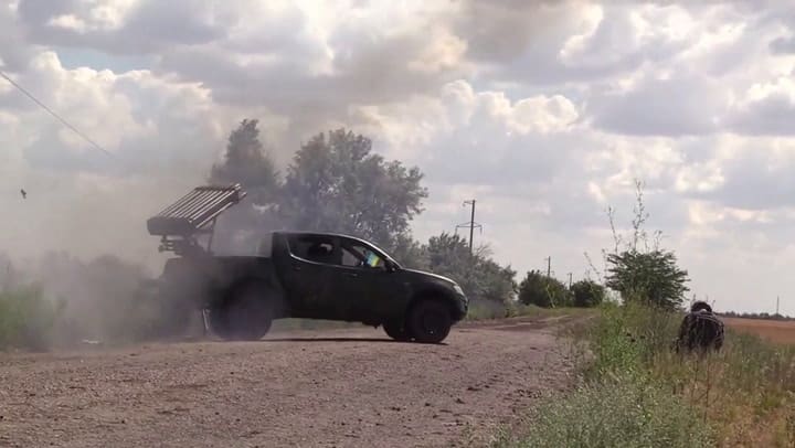 Soldados ucranianos derribaron un helicóptero ruso
