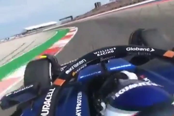 (GIF) Colapinto desde Austin, Texas previo al Gran Premio de las Americas