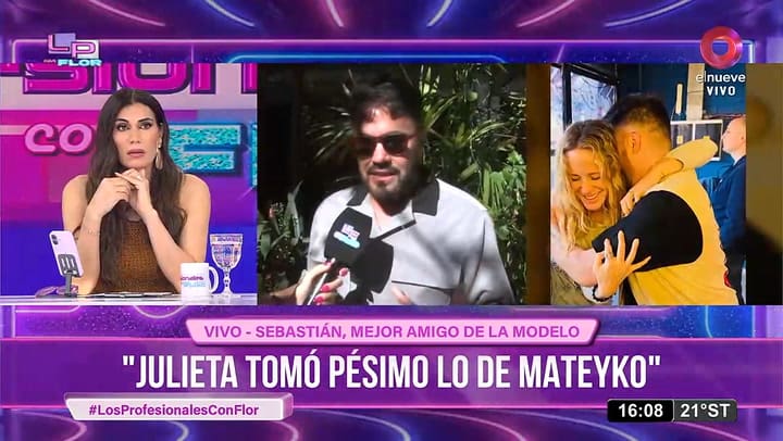 Así reaccionó Julieta Prandi a los dichos de Juan Alberto Mateyko