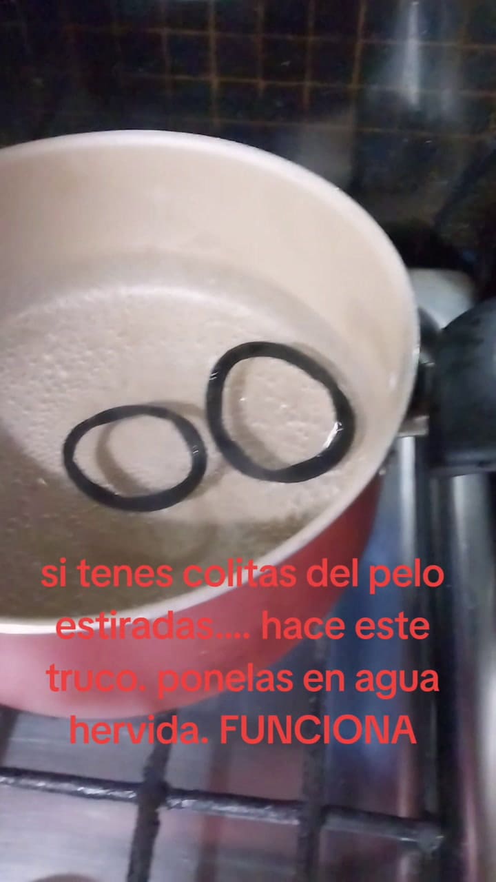 El truco casero y sencillo para achicar las gomitas de pelo estiradas y reutilizarlas sin fin