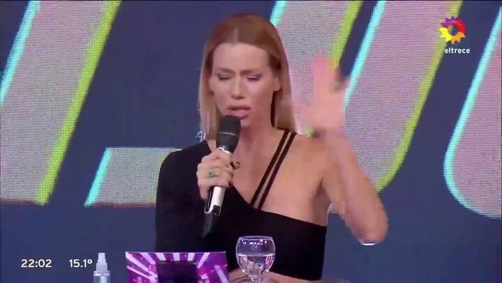 Nicole Neumann terminó en el piso de Los 8 escalones del millón