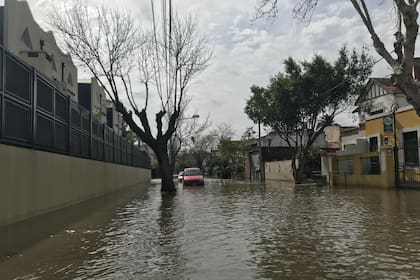 Hubo calles que se inundaron