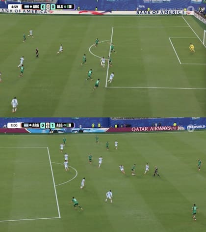 Hubo dos goles anulados por offside en el principio del partido (Foto: X)