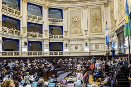 El recinto de la Cámara de Diputados bonaerense, que el oficialismo legislativo busca reactivar en febrero