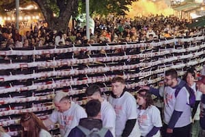 Hubo mucho público durante el evento en Tandil