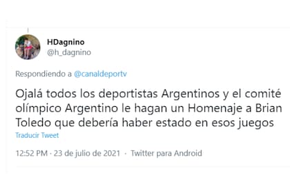 Hubo quienes se esperan con la idea de un posible homenaje al atleta