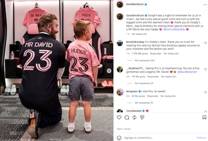 Huddy conoció a su ídolo Mr. David (Foto: Instagram @davidbeckham)