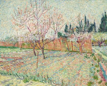 Huerta con cipreses (1888) de Vincent van Gogh se vendió por US$117 millones de dólares