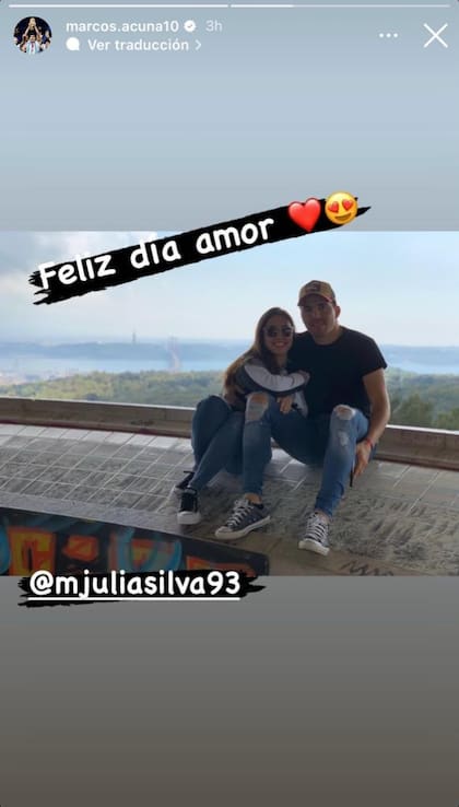 "Huevo" Acuña y su mensaje por San Valentín (Foto: Instagram)
