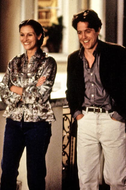 Hugh Grant y Julia Roberts en Un lugar llamado Notting Hill