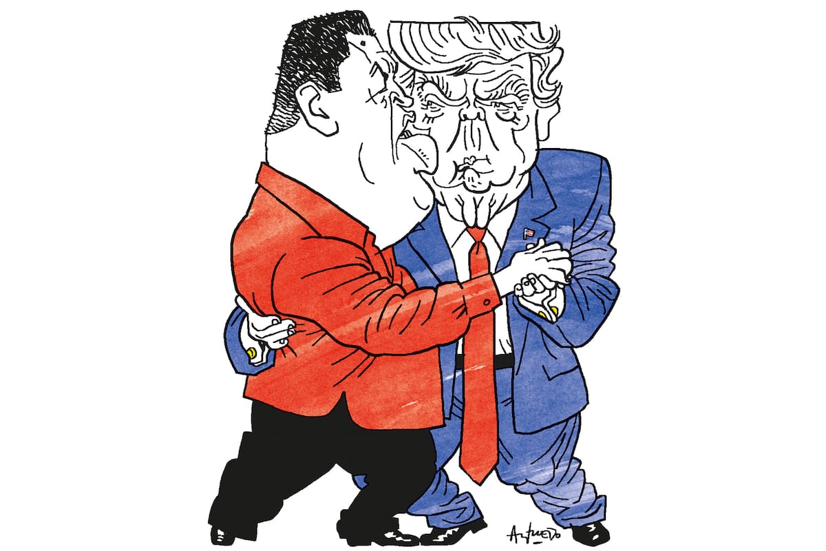Hugo Chávez y Donald Trump