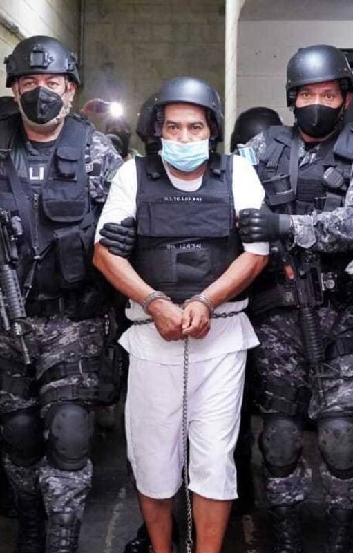 Hugo Ernesto Osorio Chávez, en el momento de ser capturado