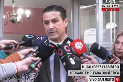 Hugo López Carribero, abogado de María Ninfa Aquino, la empleada de la pareja asesinada en Vicente López