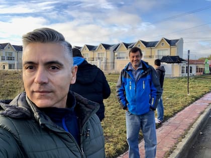 Hugo Macchiavelli y Víctor Manzanares en Río Gallegos.