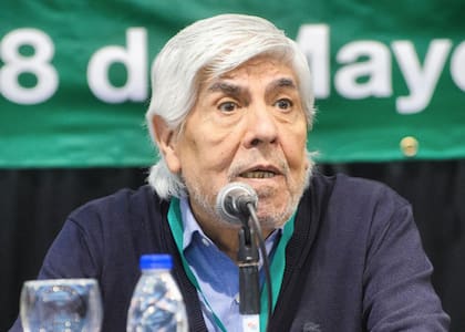 Hugo Moyano participo del Congreso General Extraordinario de Delegados Congresales de La Obra Social de Camioneros que se reqlizo en el Hotel Intersur. 07/05/26