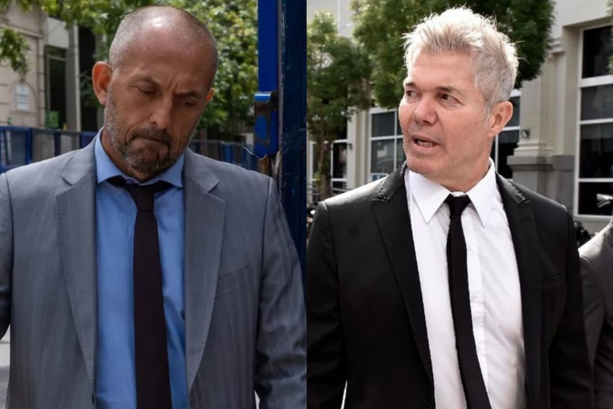 Hugo Tomei, defensor de los ocho acusados, y Fernando Burlando, a cargo de la querella