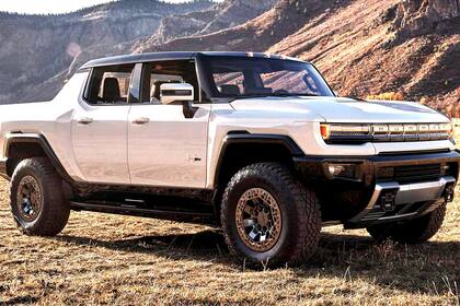 Hummer. La nueva versión de la marca norteamericana es todo lo contrario: una mole imponente que promete una potencia de 1000 CV y un torque de 15.000 Nm